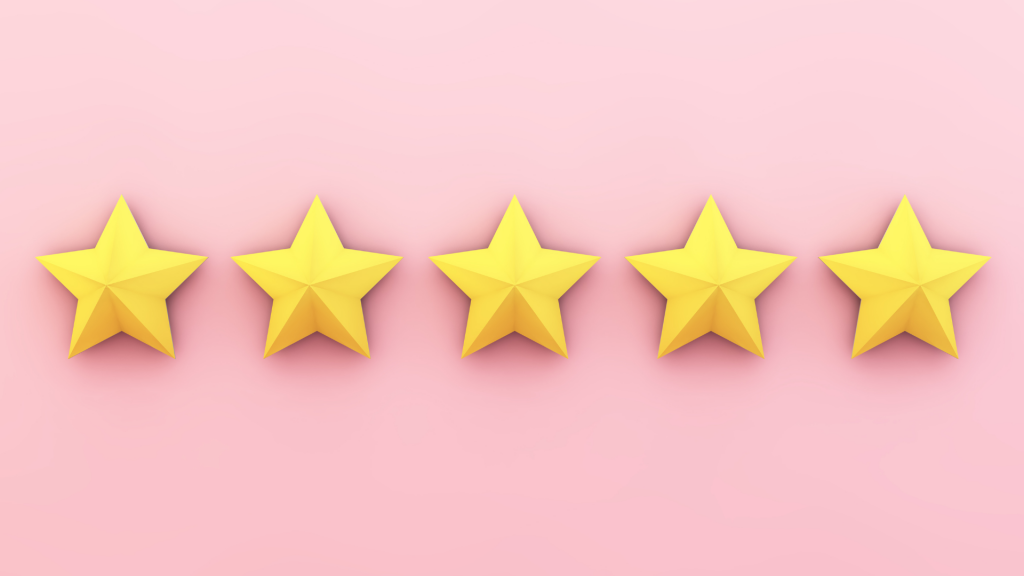 5-Gold-Stars-Pink-Background - Cocktail Creative