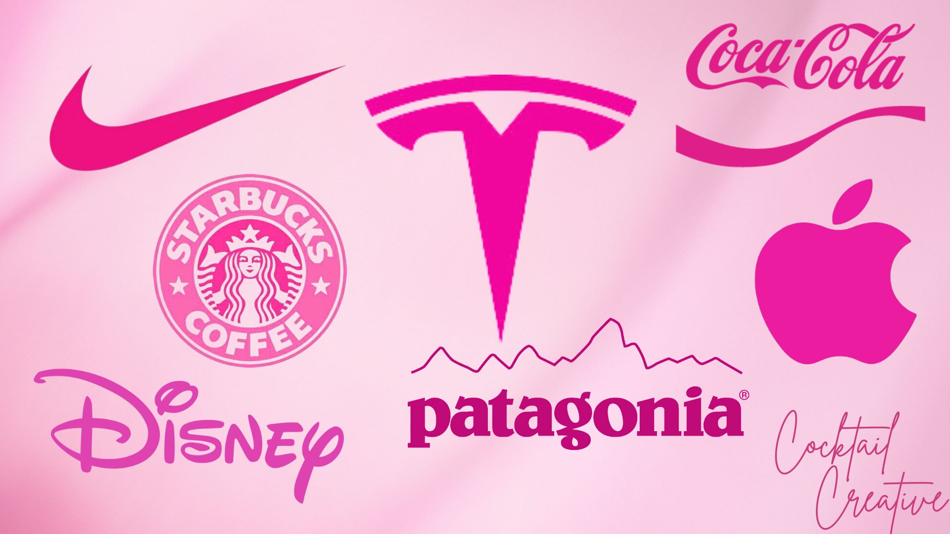 Pink Brand Logos , Cocktail Creative, branding logos