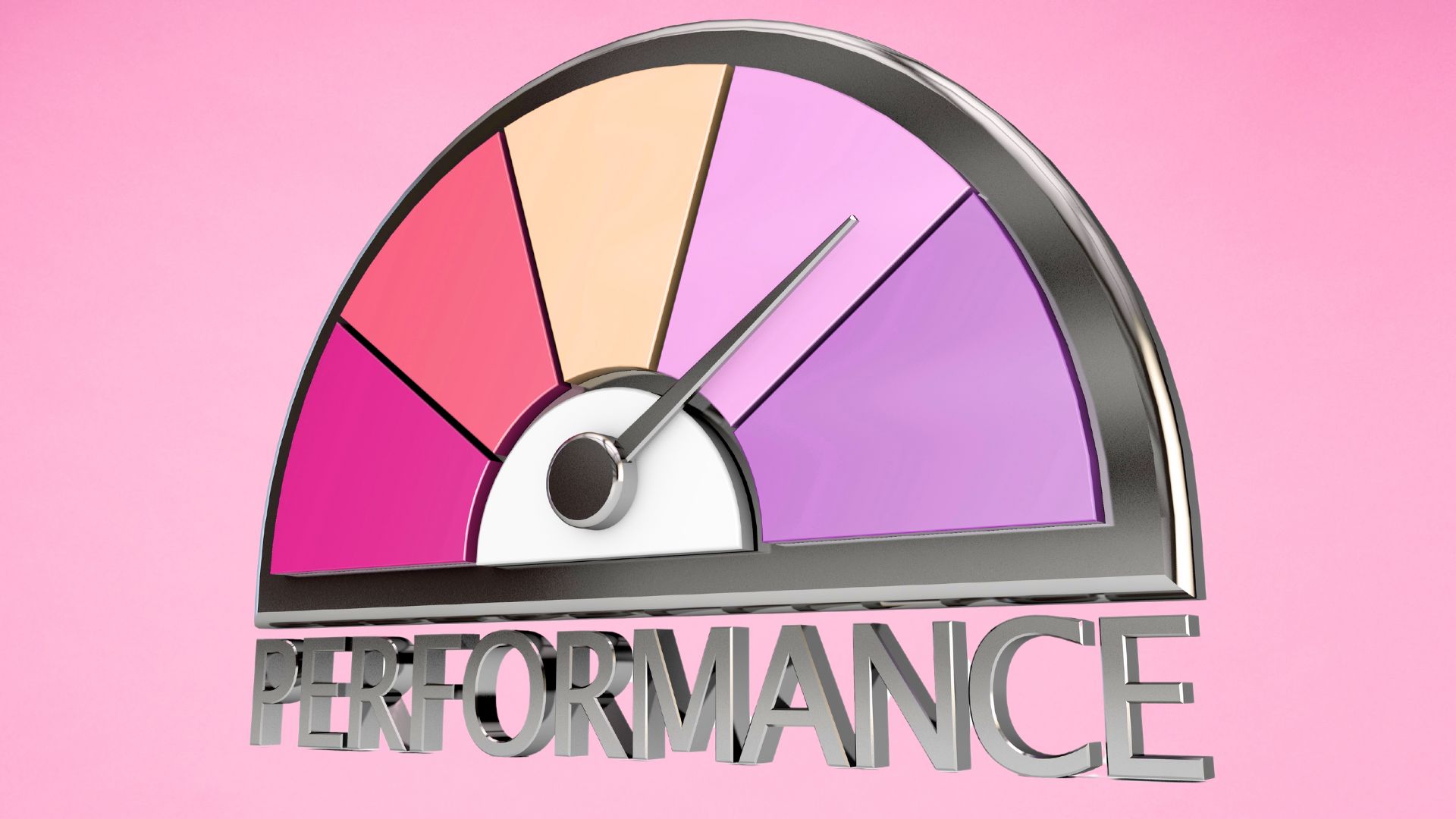 Performance graph in pastel colours, Cocktail Creative